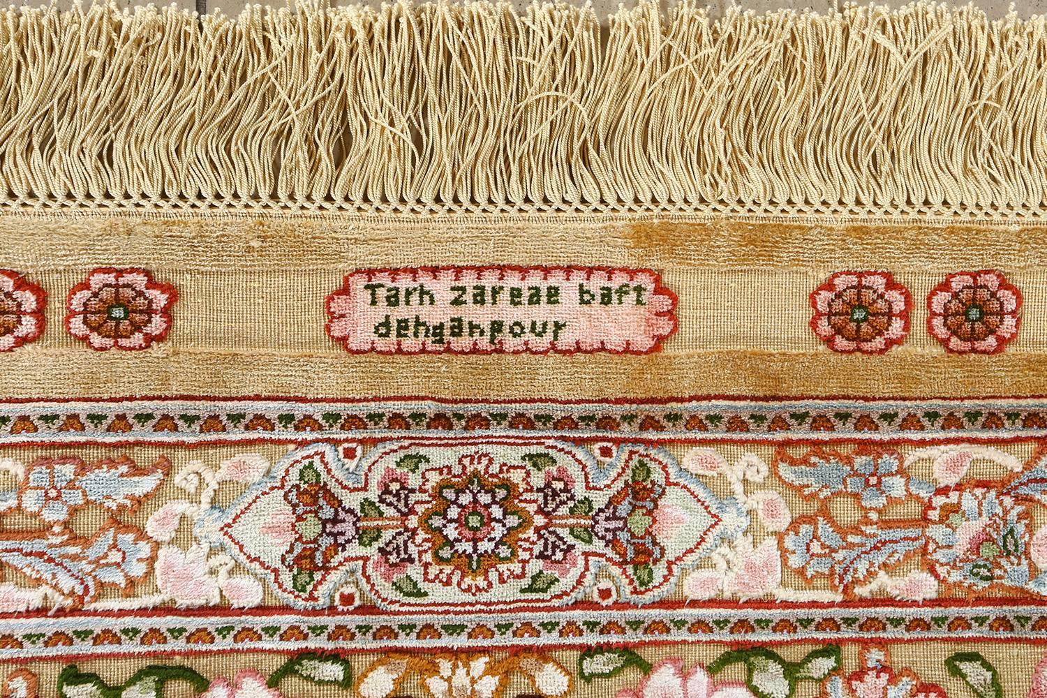 Hand-Woven Nazmiyal Collection Vintage Tabriz Persian Rug. 9' 11
