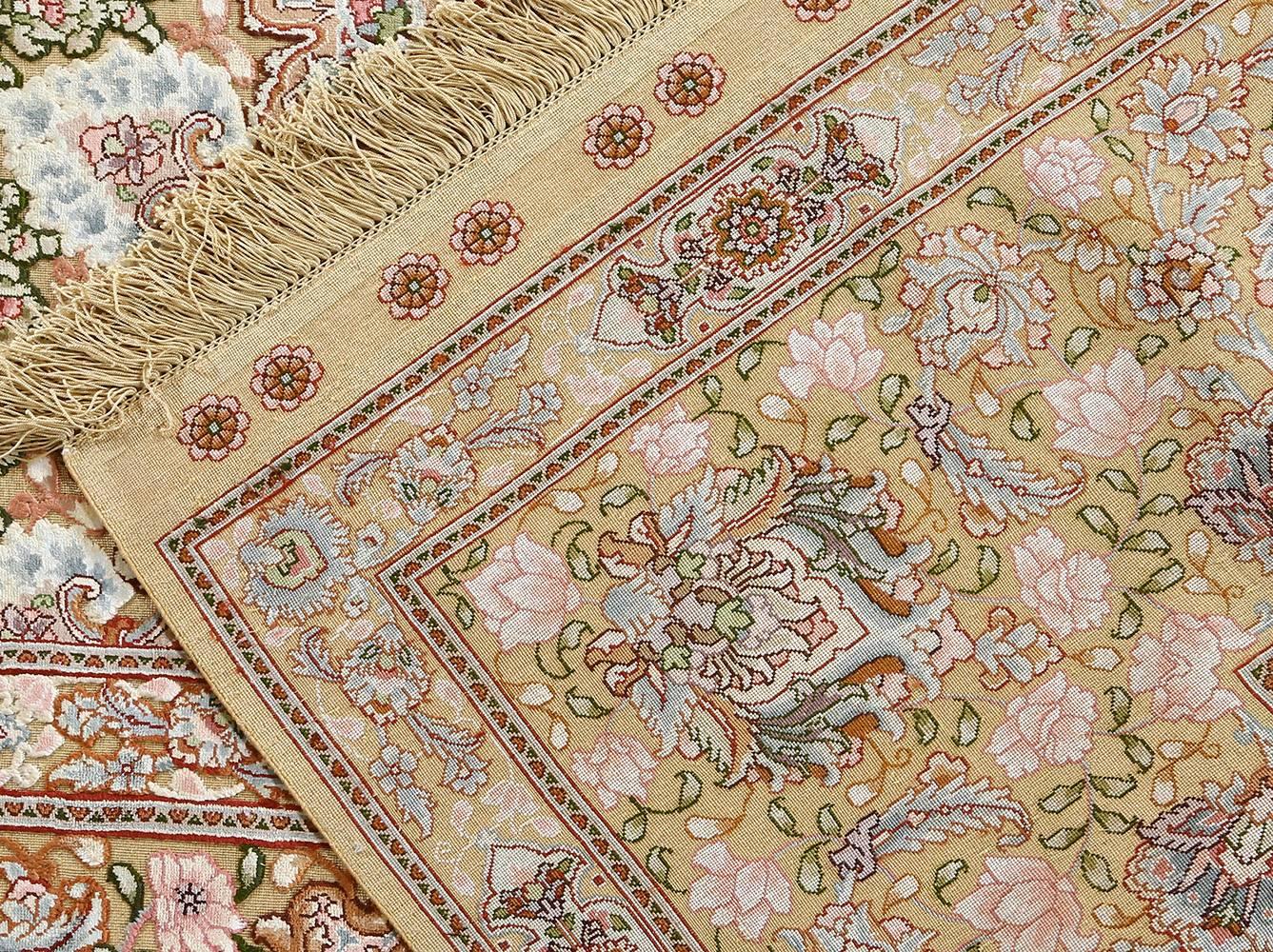 Gold Nazmiyal Collection Vintage Tabriz Persian Rug. 9' 11