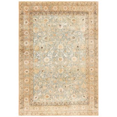 Fine Silk and Wool Antique Persian Tehran Rug. Size: 10 ft 6 in x 15 ft 6 in