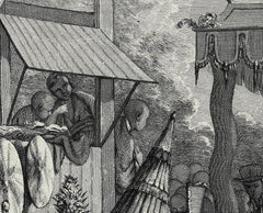 Fine silk hand-embroidery, meticulously recreating François Boucher's Design