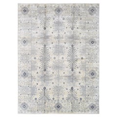 Fine Silk Oushak Rug 9'x12'