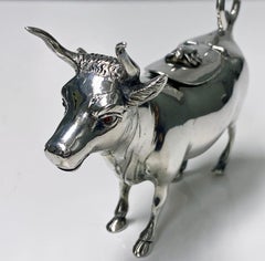 Fine Silver Cow Creamer, Germany, circa 1900