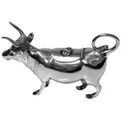 Fine Silver Cow Creamer, Germany, circa 1900