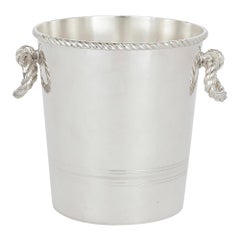 Vintage Fine Silver-Plate Ice Bucket by Lebanese Firm Habis