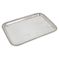 Vintage Fine Silver-Plate Tray by Lebanese Firm Habis