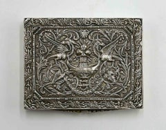 Caja de rapé de plata fina, principios del siglo XX