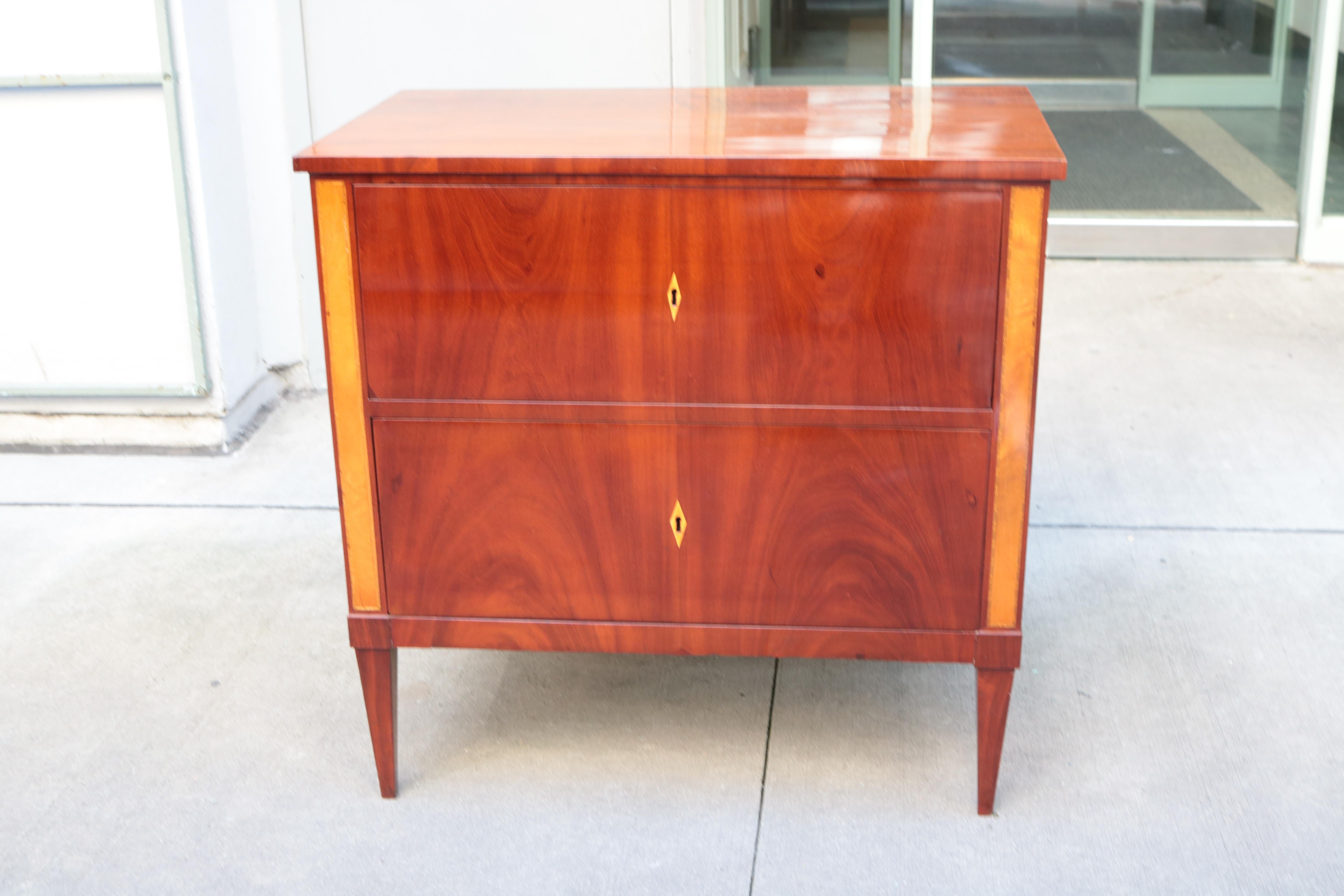 Austrian Fine Single Biedermeier Chest of Drawers For Sale