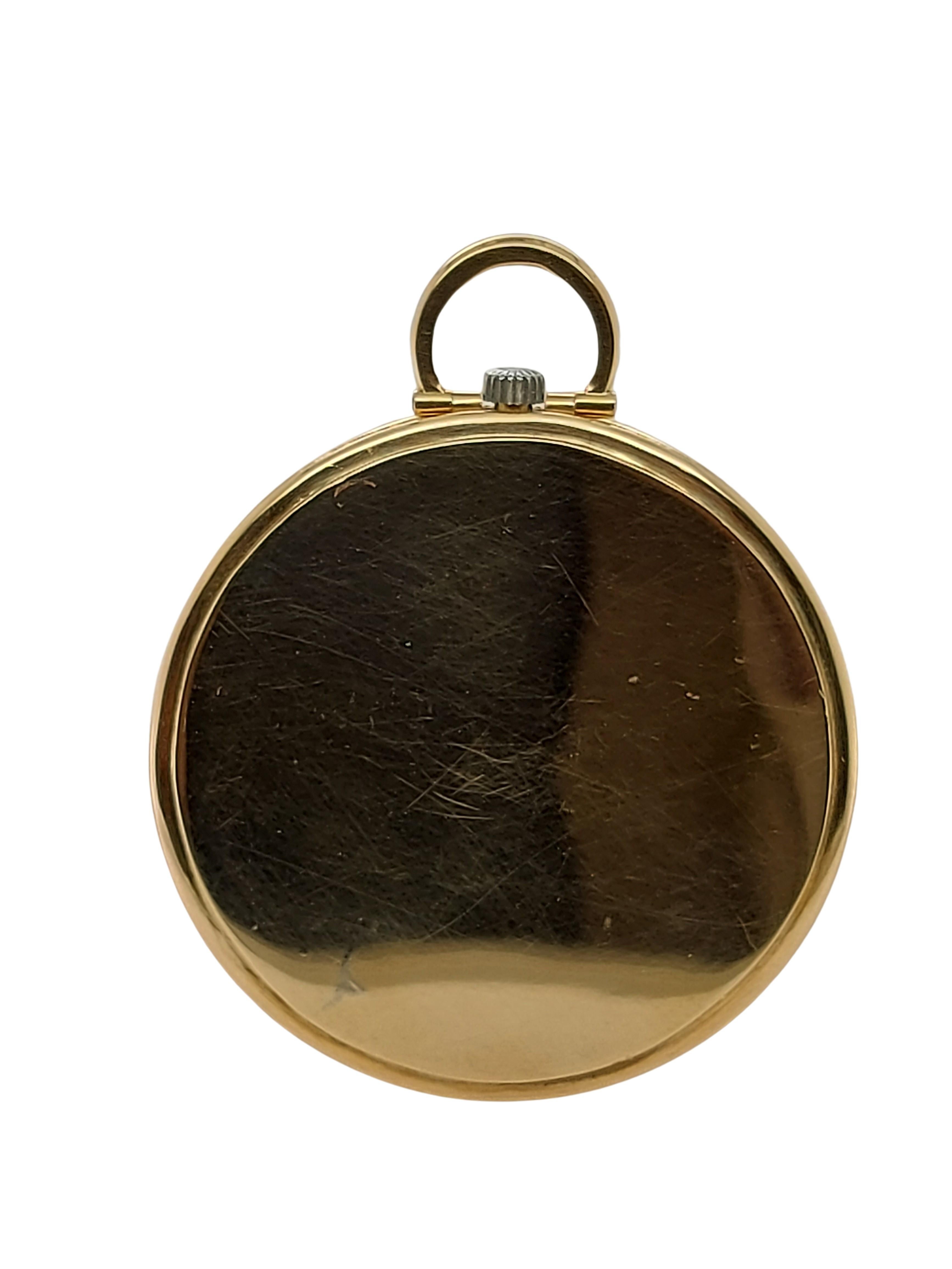 Artisan Fine Slim Vintage 18kt Yellow Gold Audemars Piguet Pocket Watch, 19 Jewels For Sale