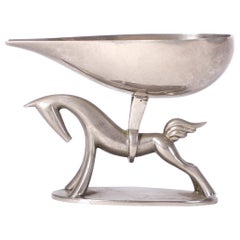 Fine Small Art Deco Hagenauer Pipe Stand on Top of a Horse Figure