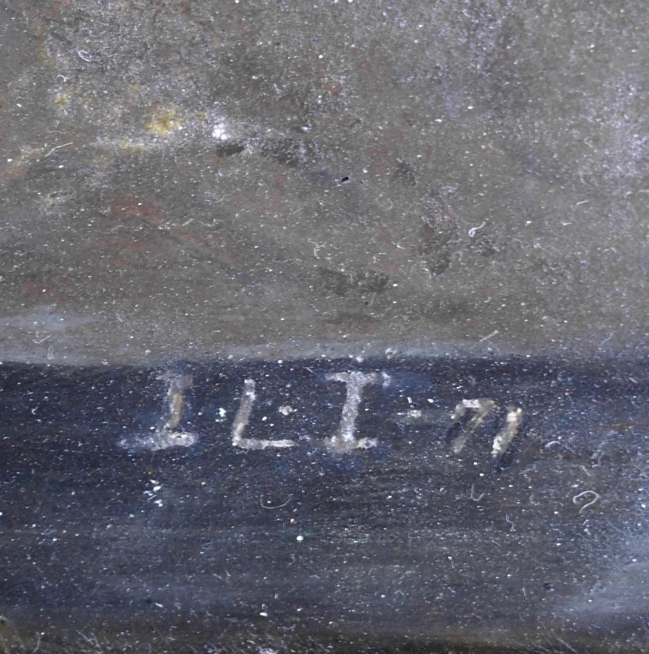 Fine small flower painting, attributed to I.L. Jensen, signed and dated “71” For Sale 1