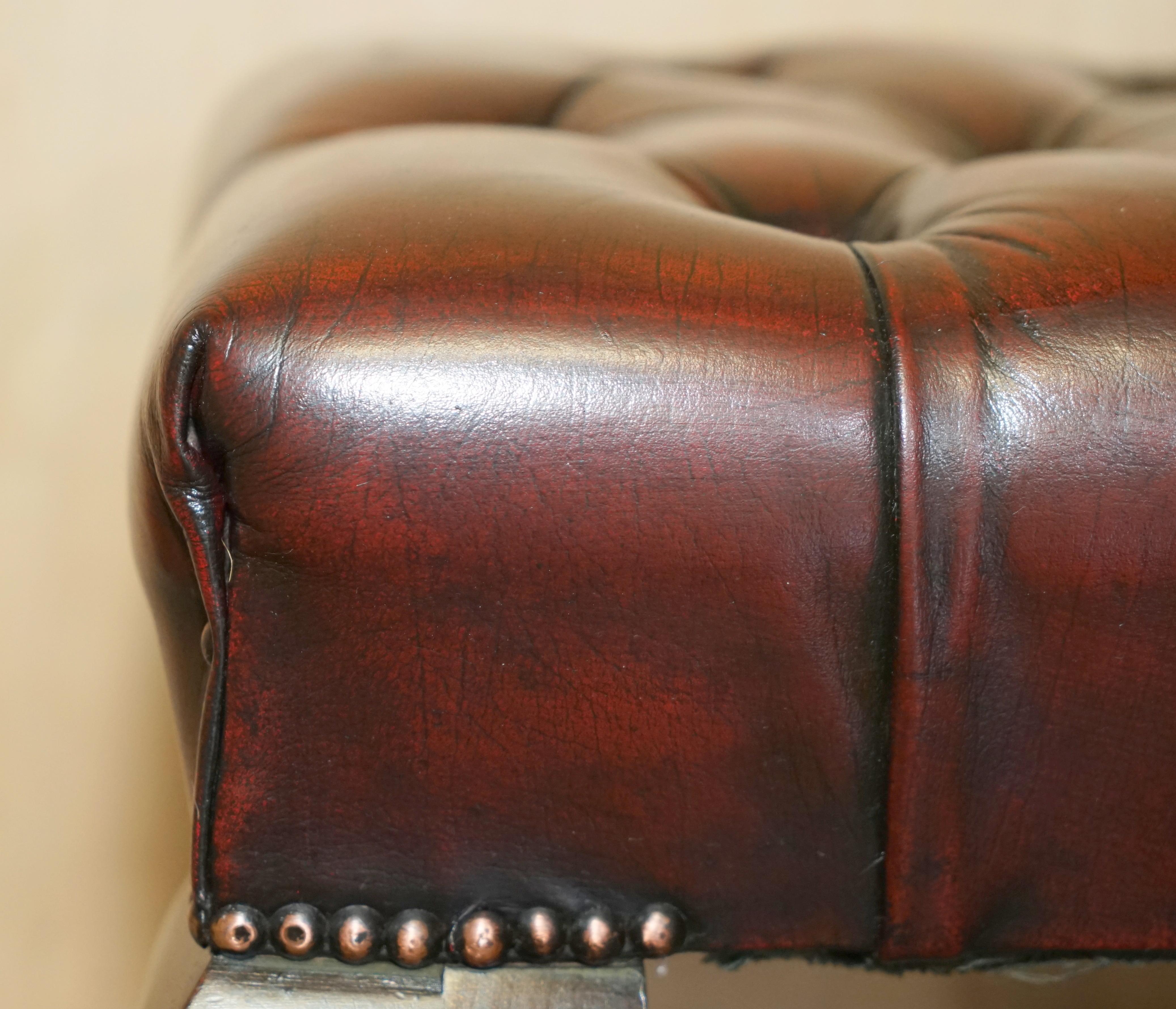 small brown footstool