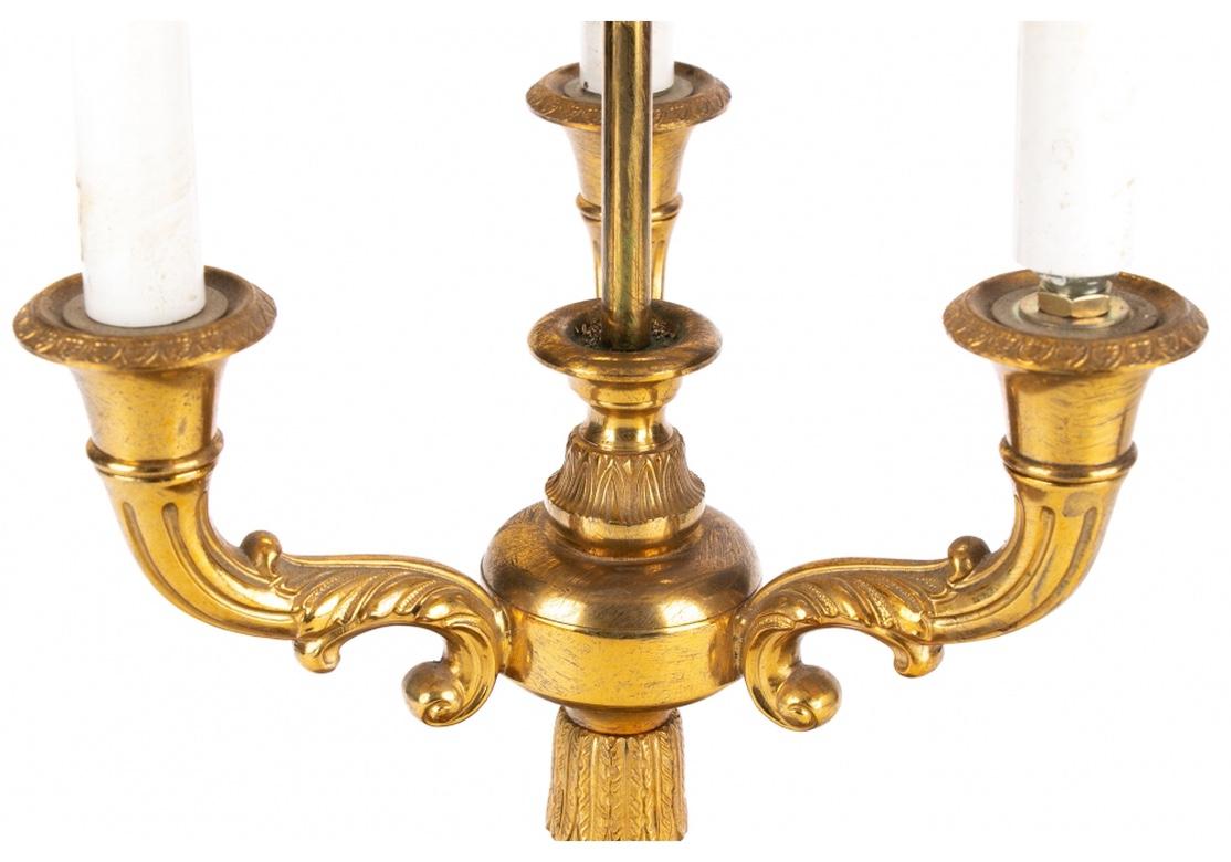 Fine Solid Brass Bouillotte Lamp 4