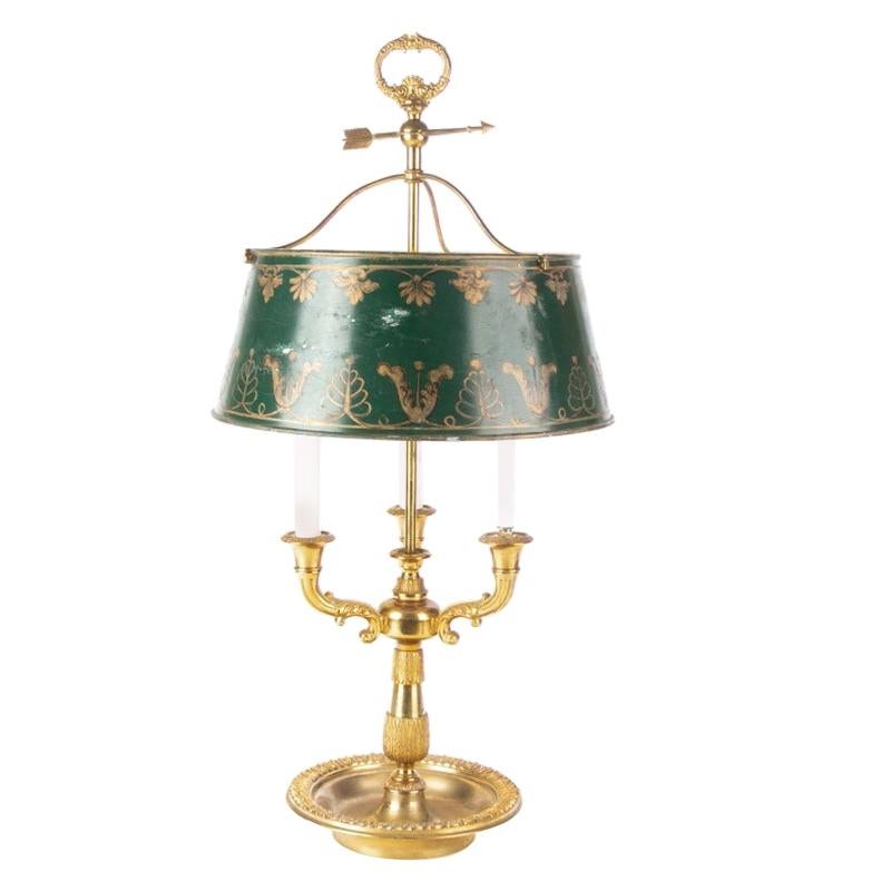 Fine Solid Brass Bouillotte Lamp