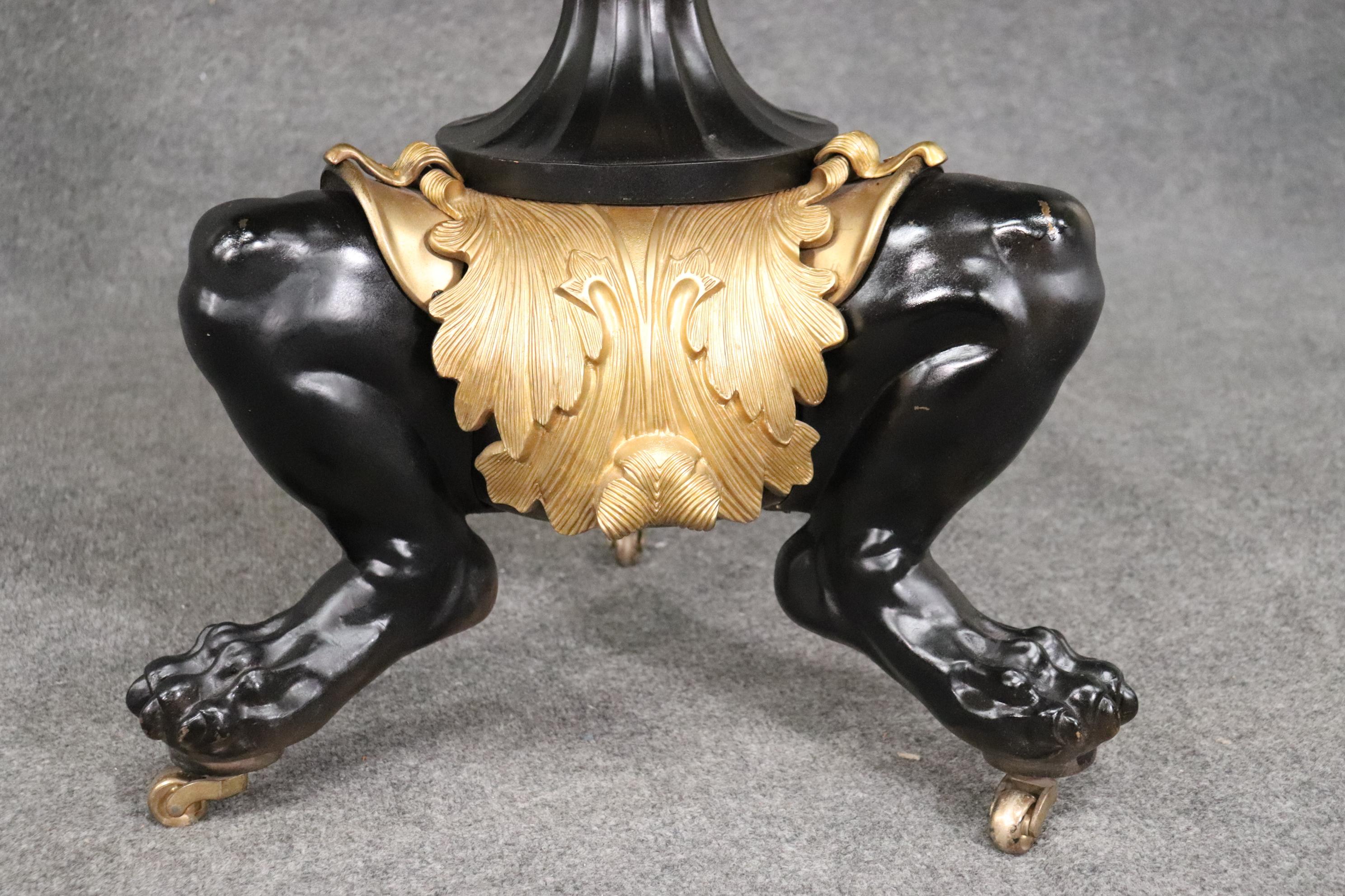 Fine Solid Bronze and Marble Russian Neoclassical Center Table, Circa 1900s For Sale 2