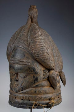 Fine 'Sowei' Mask. Mende, Sierra Leone