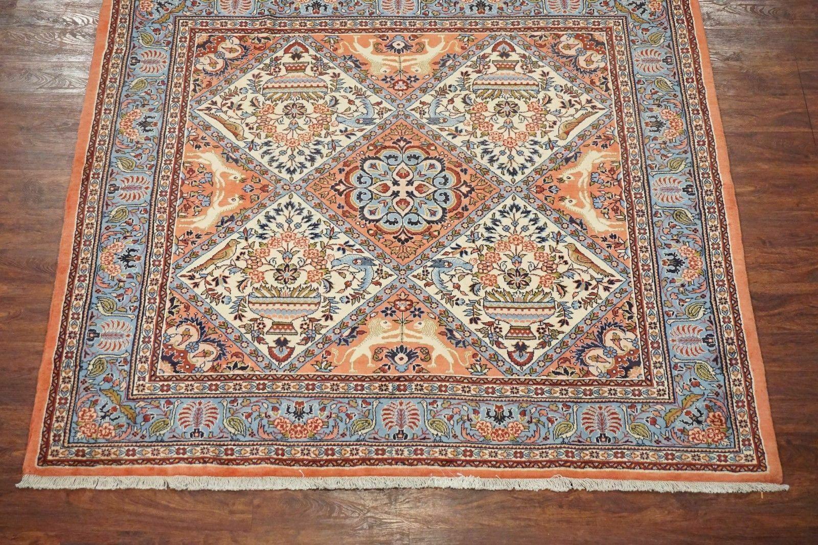 Other Fine Square Malayer with Animal Motifs, circa 1970 For Sale