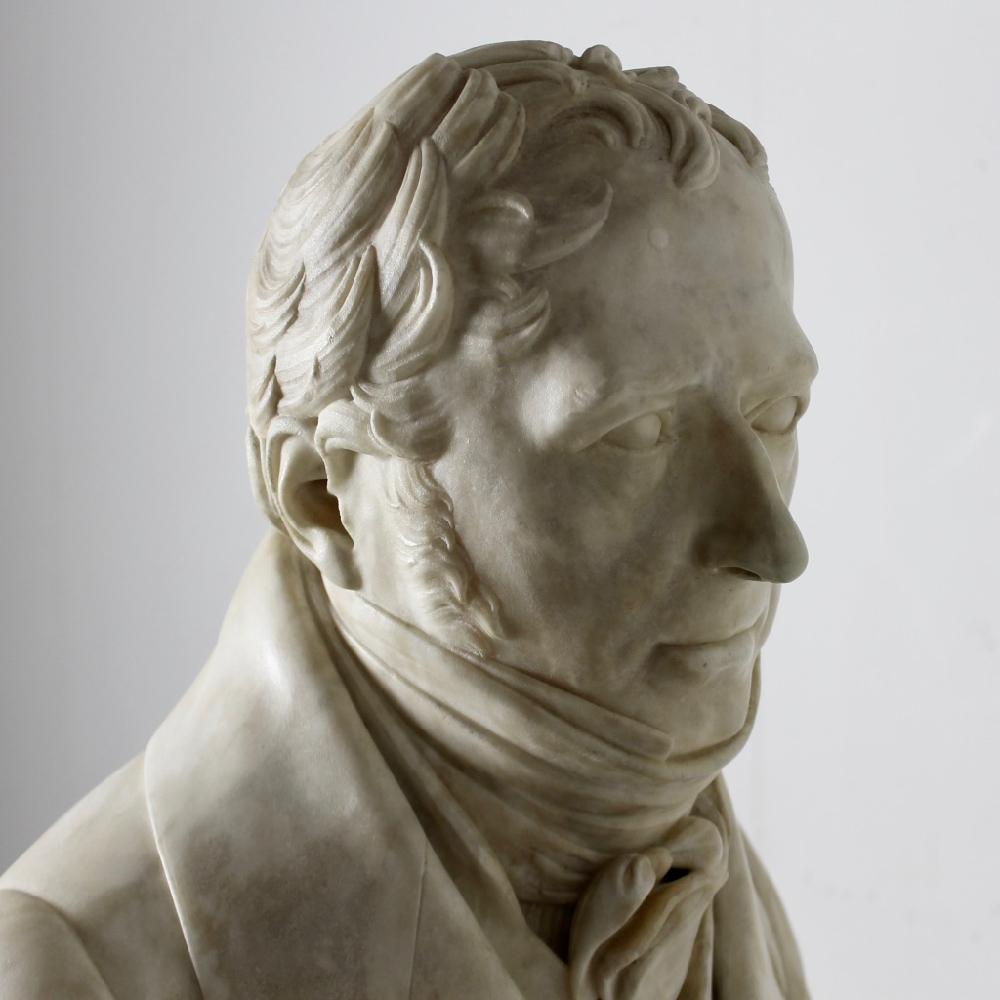Fine Statuary Marble Bust of James Montgomery 2