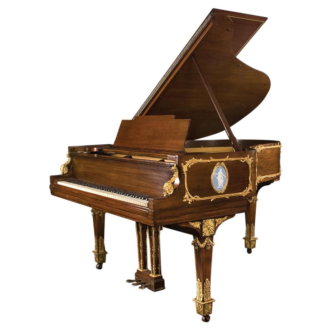 Fine Steinway & Sons Wedgwood Ormolu Mounted Mahogany Baby Grand Piano Model M