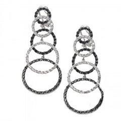 Fine Sterling Rhodium Plating Elegant Earrings by Feri 