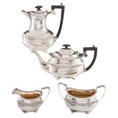 Fine Sterling Silver Tea Set Chester 1910