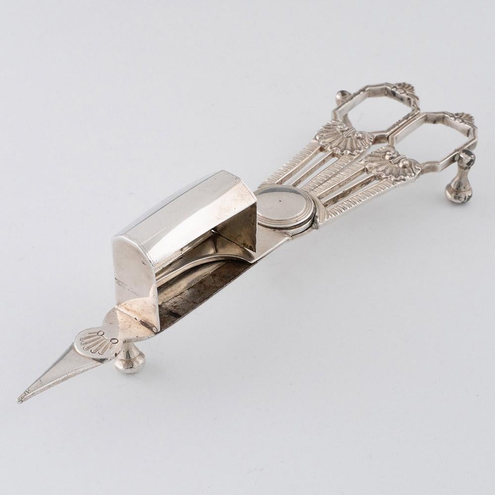 Trimmer a stoppino in argento 925 Londra 1789 In condizioni buone in vendita a Tunbridge Wells, GB