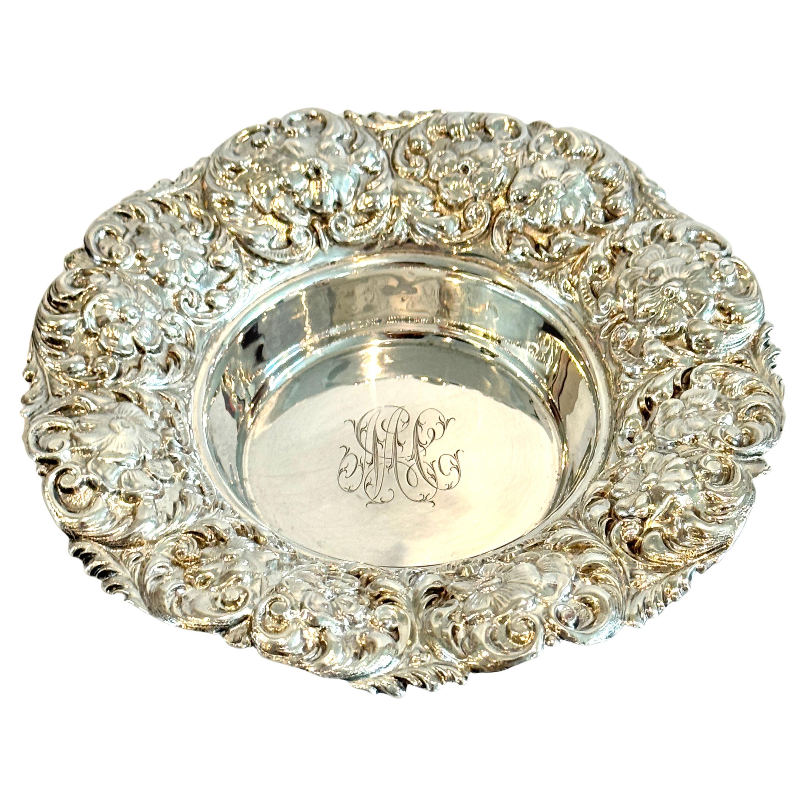 Fine Sterling Silver Wine Coaster, Antique