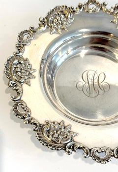 Sous-verre à vin en argent fin de style rococo par Bailey, Banks & Biddle