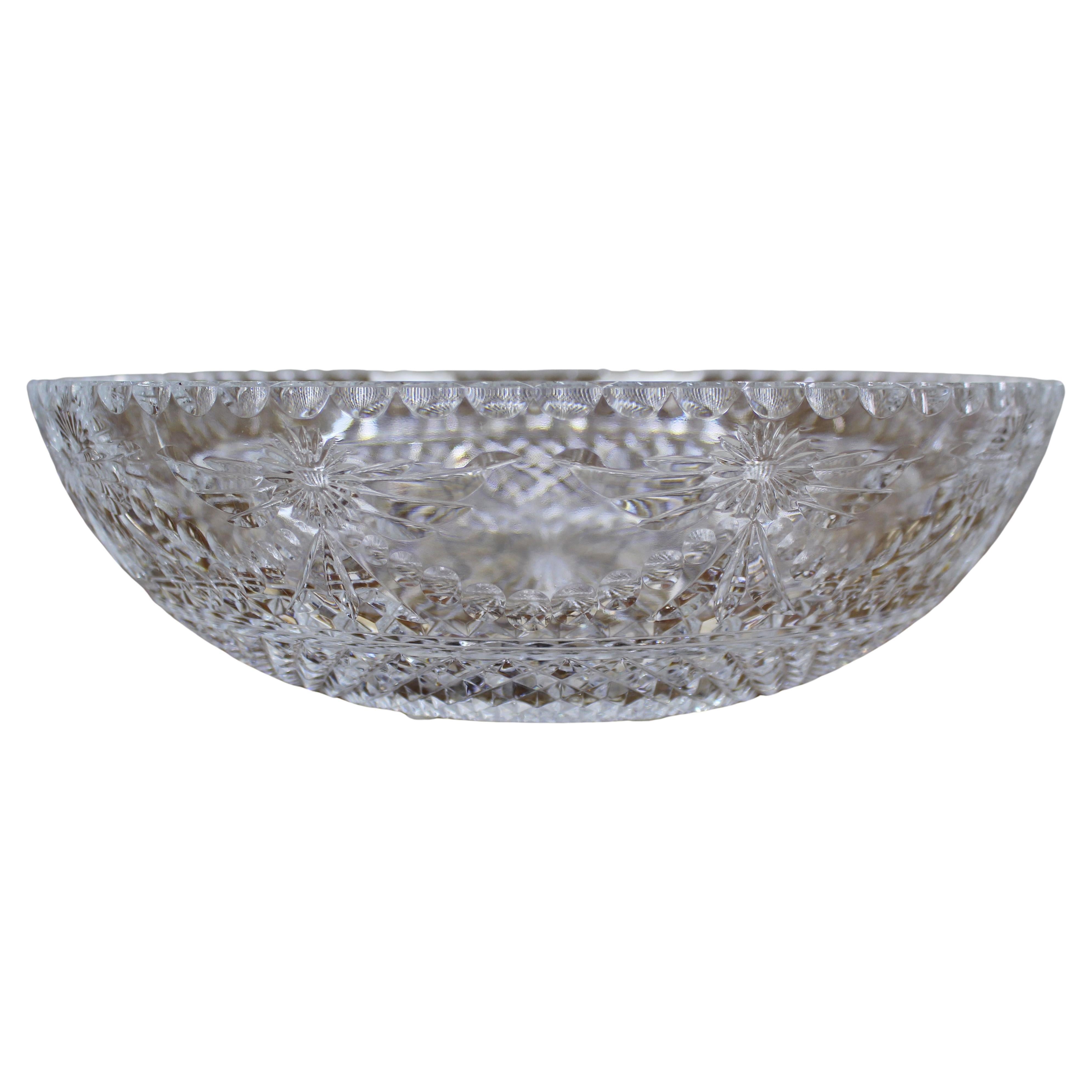 Fine Stuart Crystal Beaconsfield Cut Glass Centrepiece Bowl