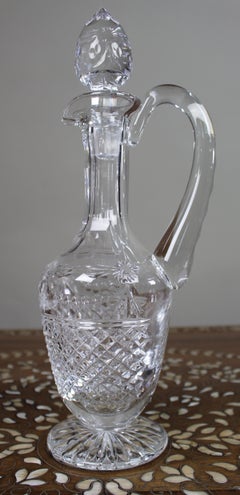 Fine Stuart Crystal Beaconsfield Cut Glass Claret Jug