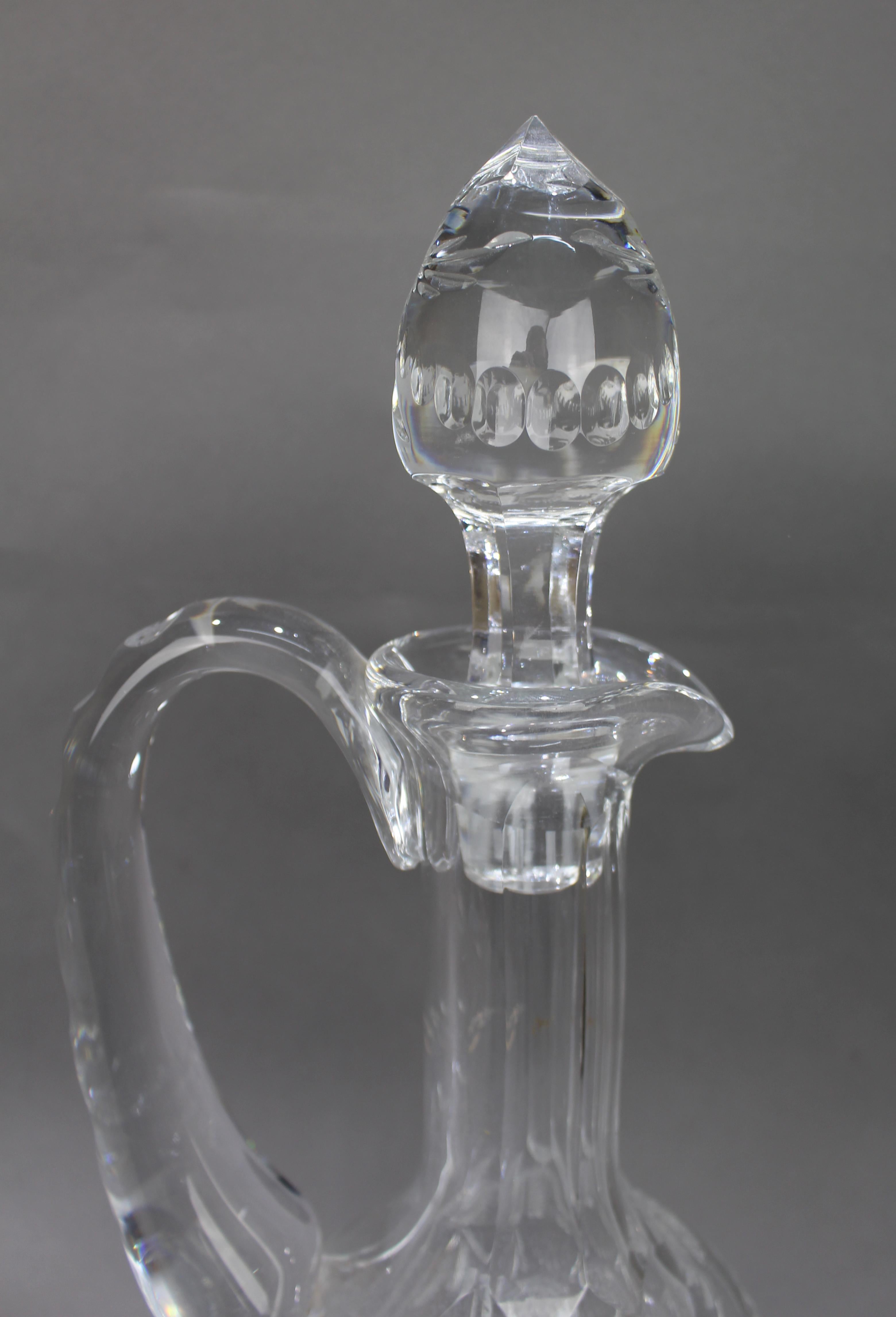 Feiner Stuart Kristall Beaconsfield geschliffenes Glas Claret Krug im Angebot 2