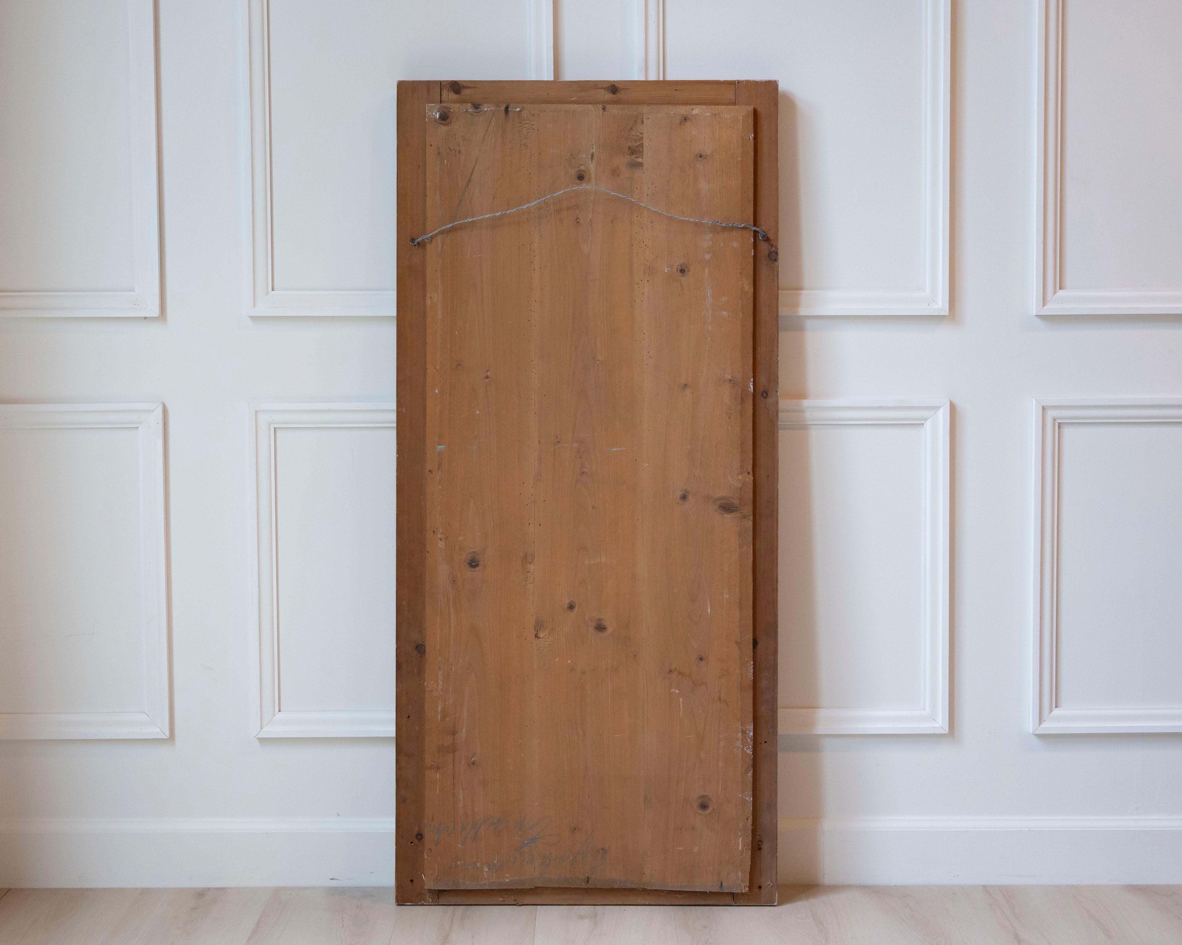 Fine Swedish Mirror in Gustavian Gray, circa 1870 en vente 2