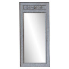 Fine Swedish Mirror in Gustavian Gray, circa 1870