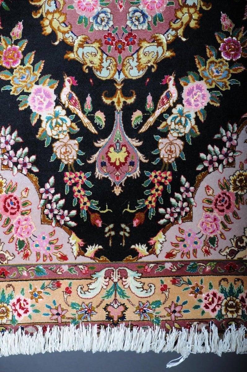 Lana fine Tabriz Cork con seta, 1980 circa in vendita 3