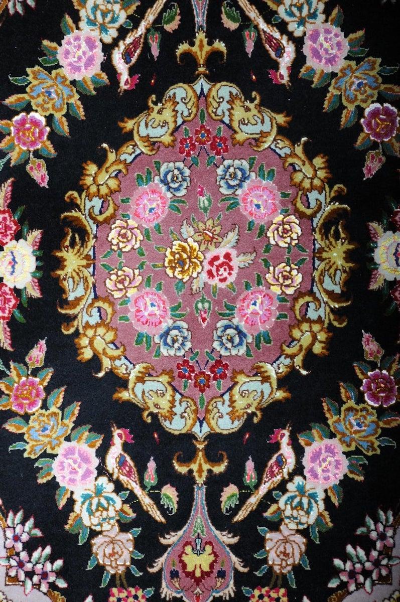 Lana fine Tabriz Cork con seta, 1980 circa in vendita 6