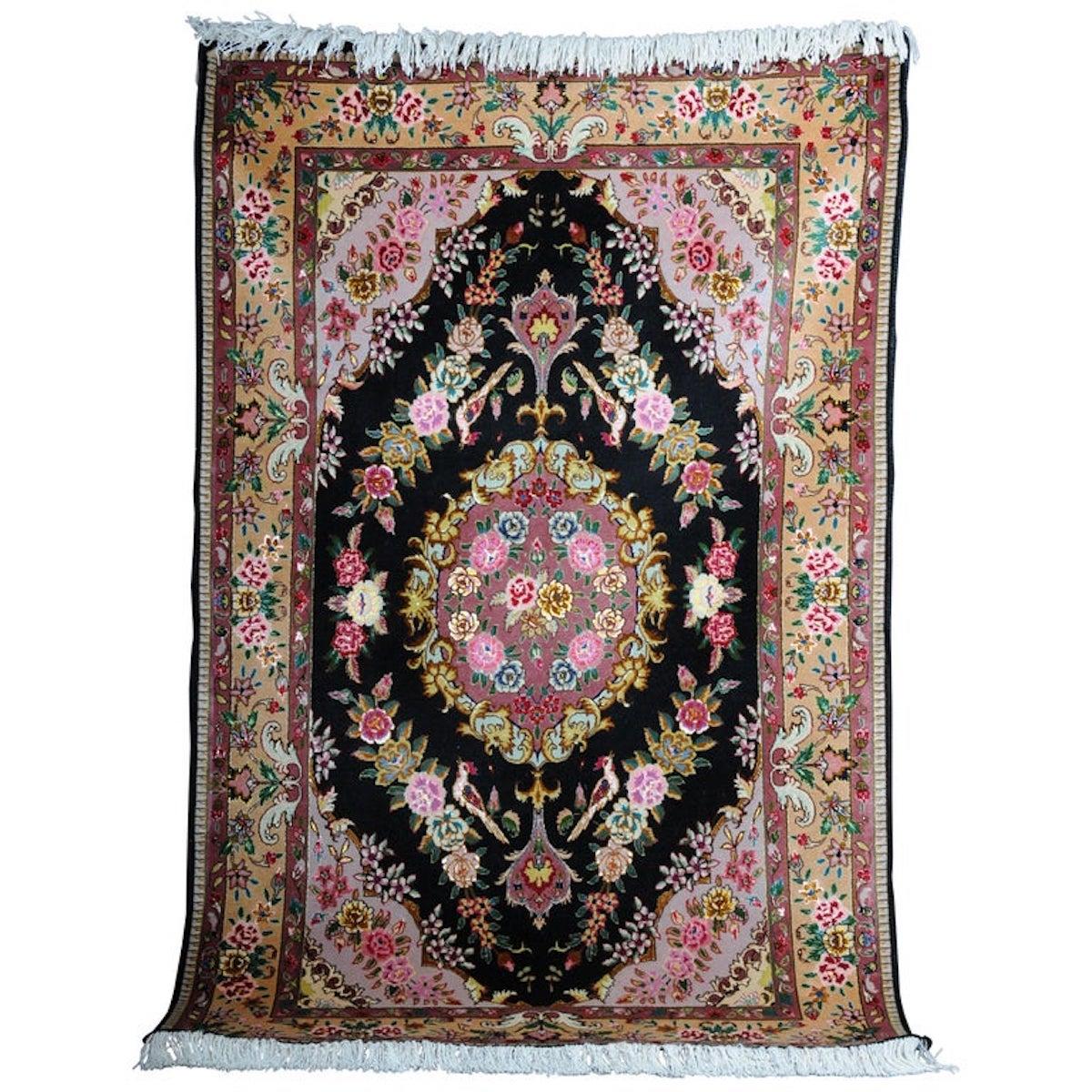 Lana fine Tabriz Cork con seta, 1980 circa in vendita 7