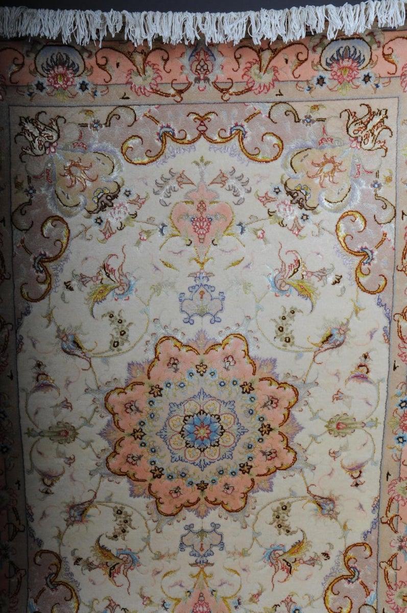 Lana fine Tabriz Cork con seta, 1980 circa In condizioni buone in vendita a Berlin, DE