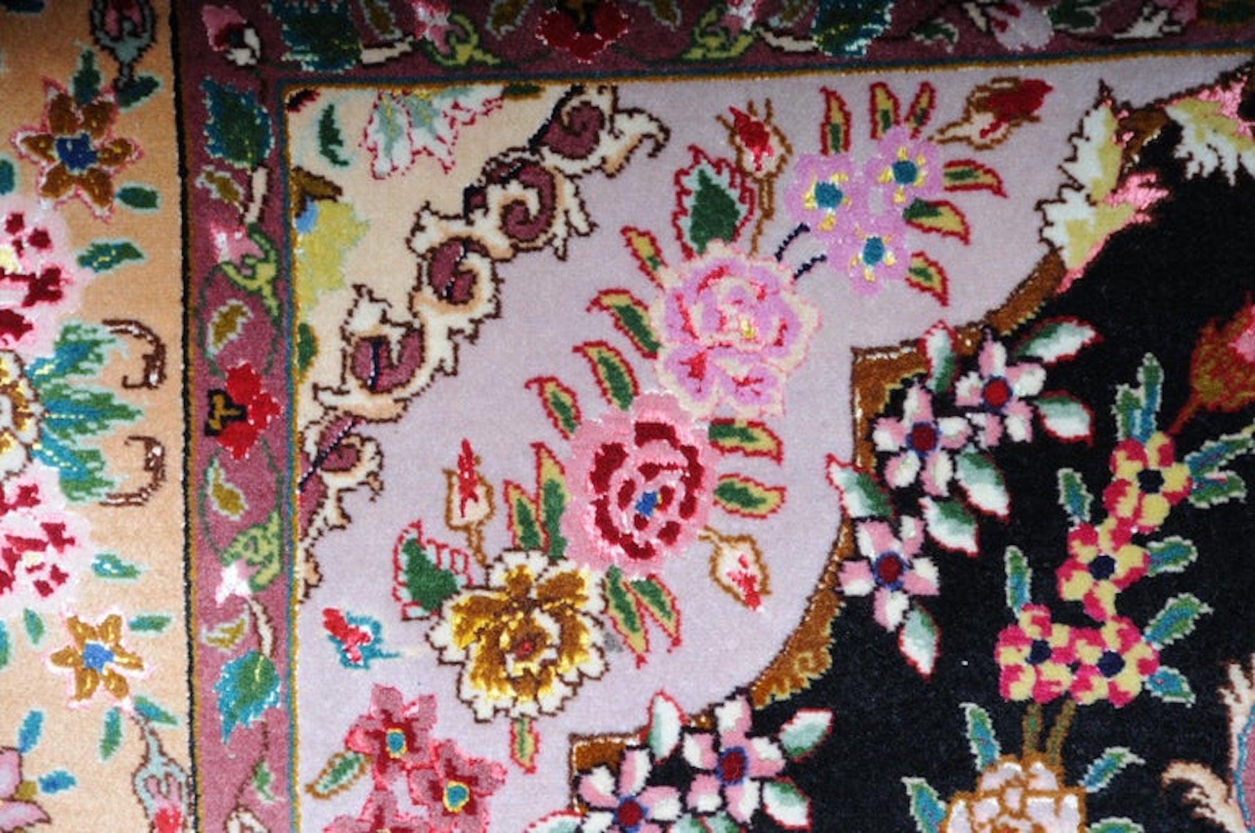 Lana fine Tabriz Cork con seta, 1980 circa In condizioni buone in vendita a Berlin, DE