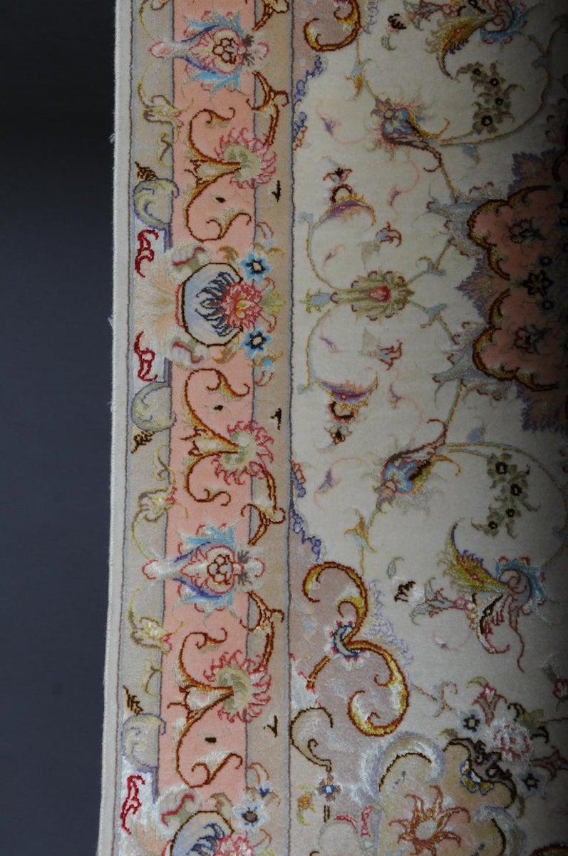 XX secolo Lana fine Tabriz Cork con seta, 1980 circa in vendita