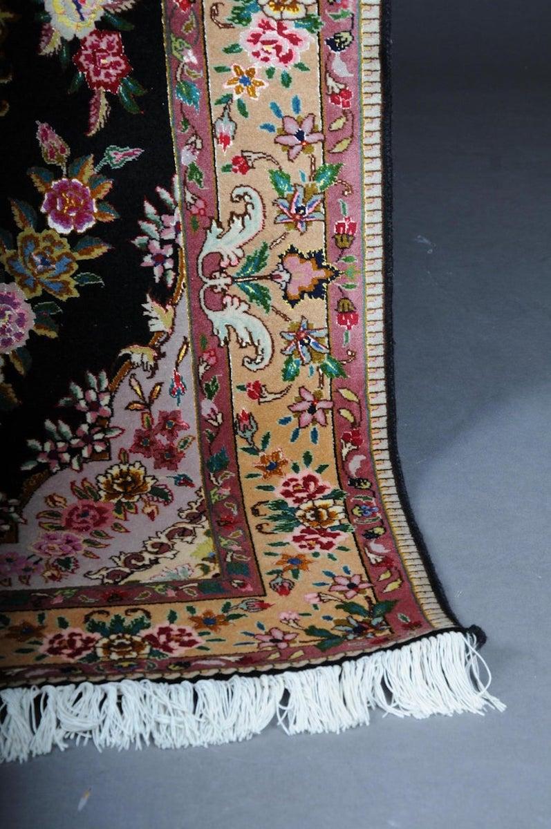 Seta Lana fine Tabriz Cork con seta, 1980 circa in vendita