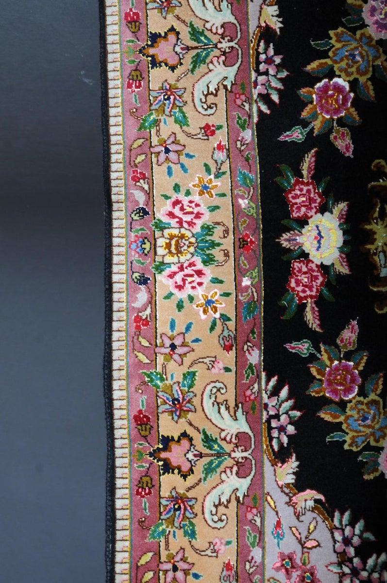 Lana fine Tabriz Cork con seta, 1980 circa in vendita 1