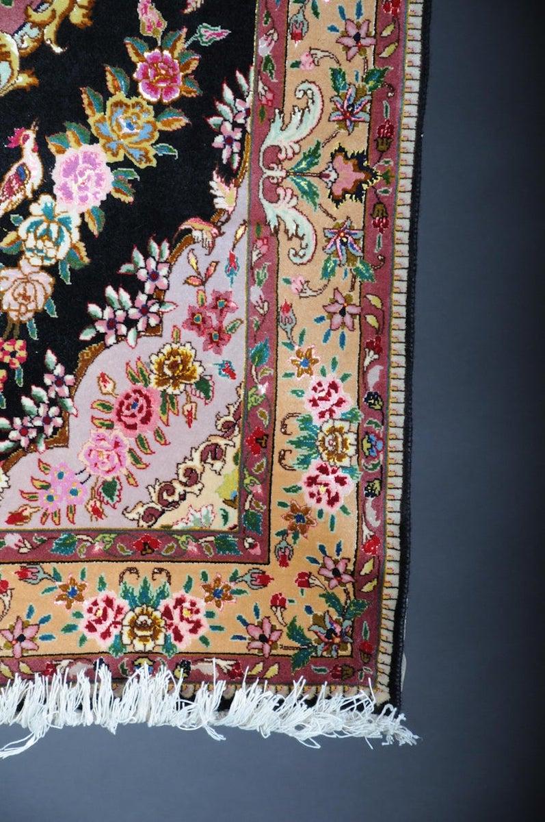 Lana fine Tabriz Cork con seta, 1980 circa in vendita 2