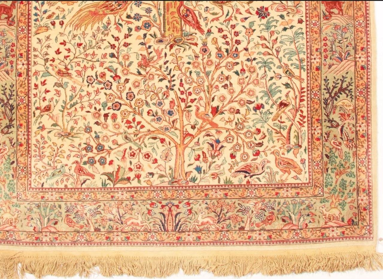 Very Fine Tabriz Rug - Wool with Silk Touch
Produced circa 1920's in Iran

Introducing Via Como, the pinnacle of ultra high-end hand-knotted rugs. Renowned for their unrivaled artistry and exclusivity, Via Como rugs are meticulously crafted by