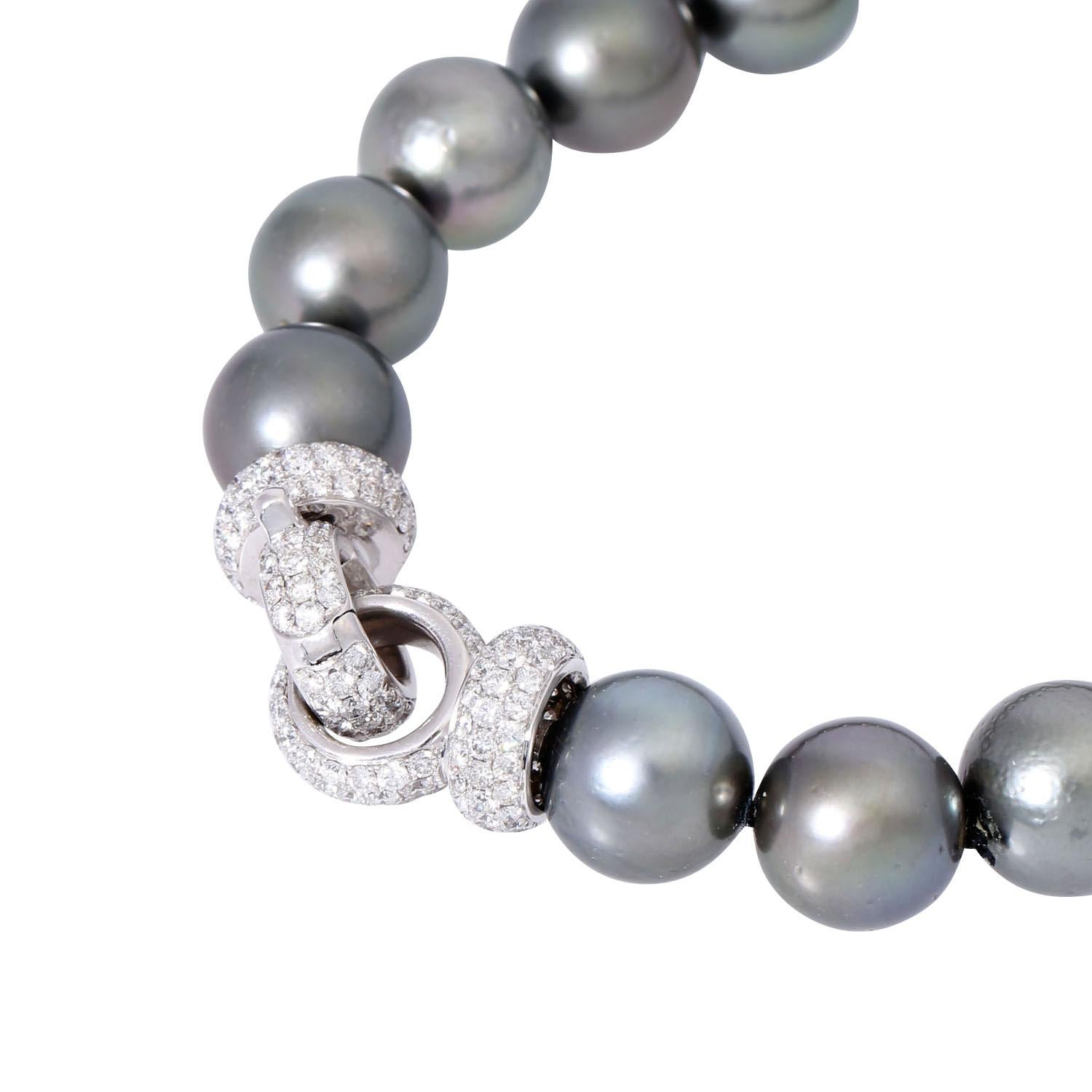 Women's Fine Tahitian Pearl Necklace For Sale