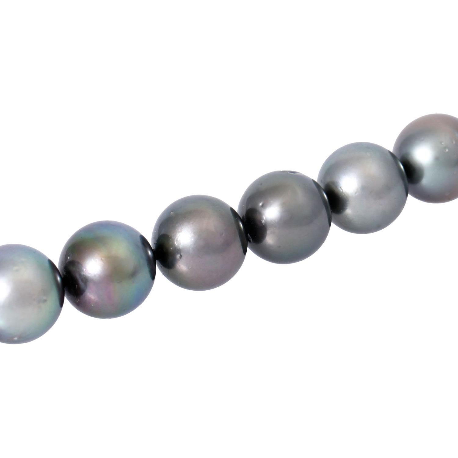 Fine Tahitian Pearl Necklace For Sale 3