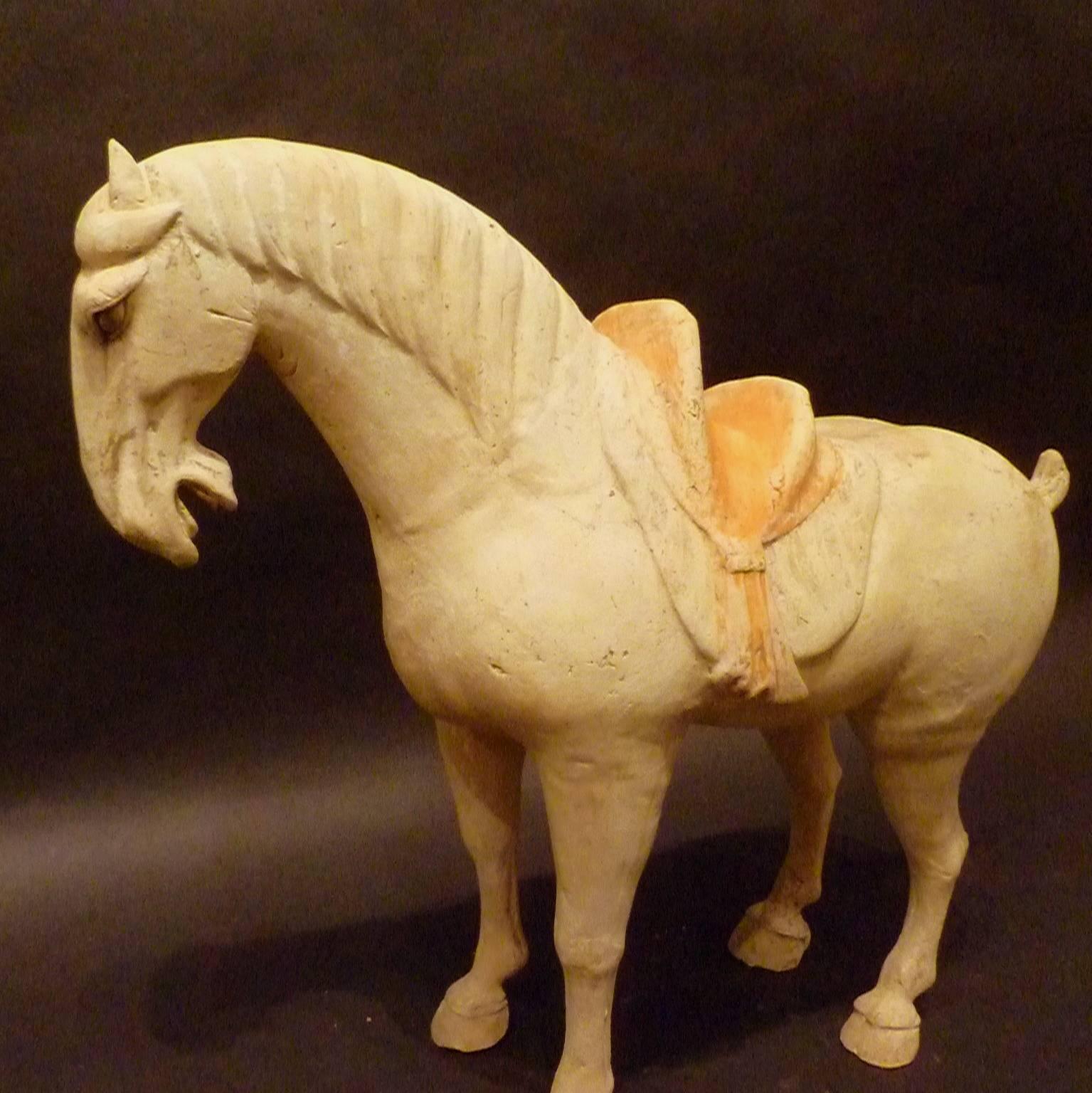 Chinese Fine Tang Dynasty Pottery Horse, TL Tested
