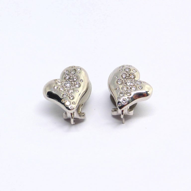 Fine Tanzanite and Diamonds 18 Karat White Gold Earrings For Sale (Free ...