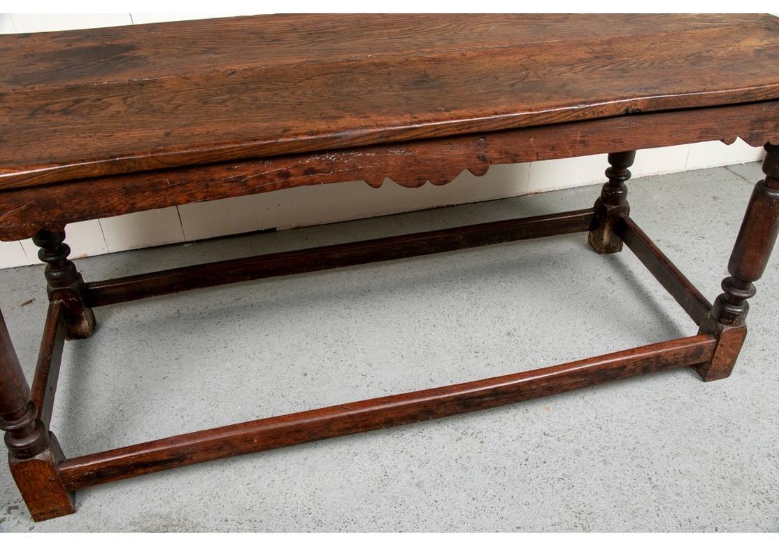 Fine Tavern/ Farm Table from Antique Wood In Distressed Condition For Sale In Bridgeport, CT