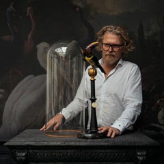 Fine Taxidermy Green Aracari by Sinke & Van Tongeren