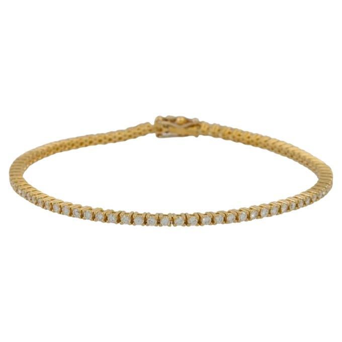 Tennis Bracelet with 82 Brilliants For Sale at 1stDibs