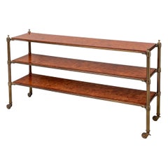 Fine Tiered Burl Wood Console by Barclay Butera Lifestyle